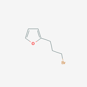 molecular formula C7H9BrO B2797265 2-(3-Bromopropyl)furan CAS No. 92513-83-2