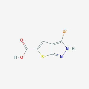 3-bromo-1H-thieno[2,3-c]pyrazole-5-carboxylic acid