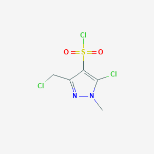 5-Chloro-3-(chloromethyl)-1-methyl-1H-pyrazole-4-sulfonyl chloride