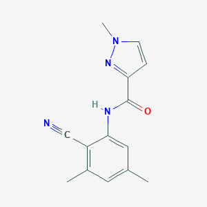 N-(2-Cyano-3,5-dimethylphenyl)-1-methyl-1H-pyrazole-3-carboxamide