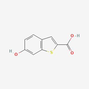 molecular formula C9H6O3S B2797316 6-Hydroxybenzo[b]thiophene-2-carboxylic acid CAS No. 1432040-88-4