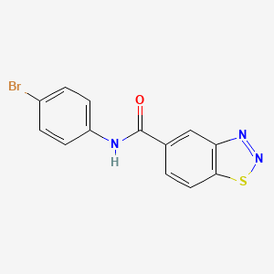 molecular formula C13H8BrN3OS B2797318 N-(4-bromophenyl)-1,2,3-benzothiadiazole-5-carboxamide CAS No. 891025-34-6
