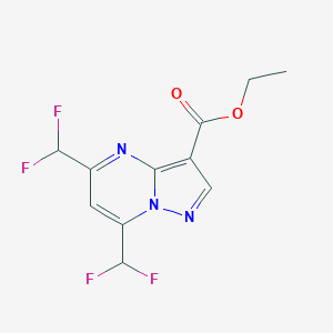 Ethyl 5,7-bis(difluoromethyl)pyrazolo[1,5-a]pyrimidine-3-carboxylate