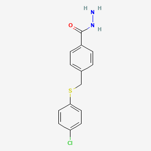 4-{[(4-Chlorophenyl)sulfanyl]methyl}benzohydrazide