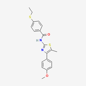 4-(ethylthio)-N-(4-(4-methoxyphenyl)-5-methylthiazol-2-yl)benzamide