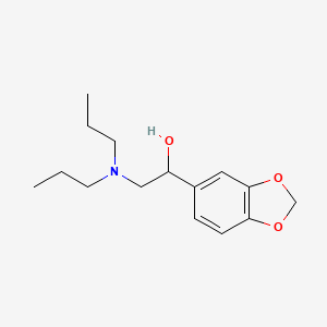 molecular formula C15H23NO3 B2797353 1-(2H-1,3-苯并二氧杂环[5.4.0]十一烯-5-基)-2-(二丙基氨基)乙醇 CAS No. 92727-36-1