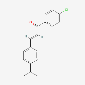 molecular formula C18H17ClO B2797369 (2E)-1-(4-氯苯基)-3-(4-(异丙基)苯基)丙-2-烯-1-酮 CAS No. 1449400-19-4