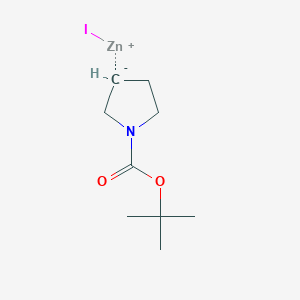 molecular formula C9H16INO2Zn B2797385 1-N-Boc-pyrrolidin-3-ylzinc iodide solution CAS No. 1282531-15-0