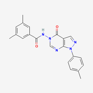 3,5-dimethyl-N-(4-oxo-1-(p-tolyl)-1H-pyrazolo[3,4-d]pyrimidin-5(4H)-yl)benzamide