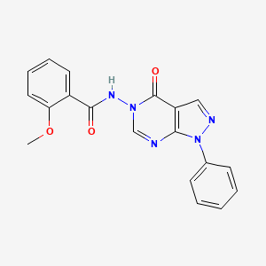 2-methoxy-N-(4-oxo-1-phenyl-1H-pyrazolo[3,4-d]pyrimidin-5(4H)-yl)benzamide