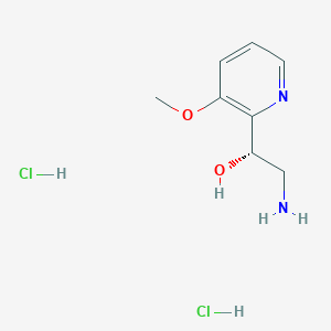 (1S)-2-Amino-1-(3-methoxypyridin-2-yl)ethanol;dihydrochloride