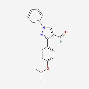 1-phenyl-3-[4-(propan-2-yloxy)phenyl]-1H-pyrazole-4-carbaldehyde