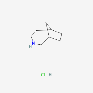 molecular formula C8H16ClN B2797406 3-Azabicyclo[4.2.1]nonane hydrochloride CAS No. 2137767-32-7