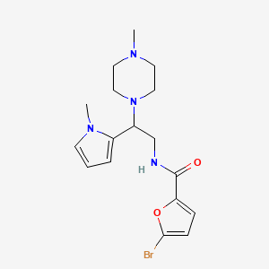 5-bromo-N-(2-(1-methyl-1H-pyrrol-2-yl)-2-(4-methylpiperazin-1-yl)ethyl)furan-2-carboxamide