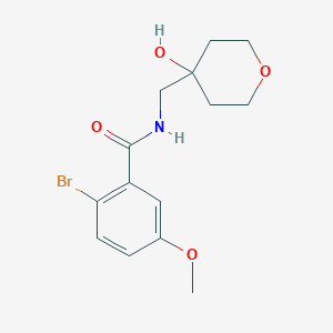 2-bromo-N-((4-hydroxytetrahydro-2H-pyran-4-yl)methyl)-5-methoxybenzamide