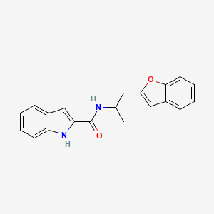 molecular formula C20H18N2O2 B2797440 N-(1-(benzofuran-2-yl)propan-2-yl)-1H-indole-2-carboxamide CAS No. 2034558-57-9