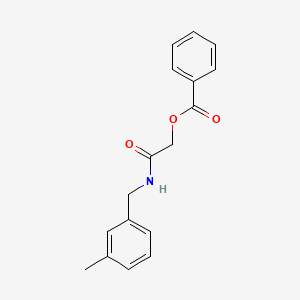molecular formula C17H17NO3 B2797448 2-((3-Methylbenzyl)amino)-2-oxoethyl benzoate CAS No. 1794988-09-2