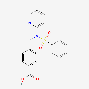 4-([(Phenylsulfonyl)(pyridin-2-yl)amino]methyl)benzoic acid