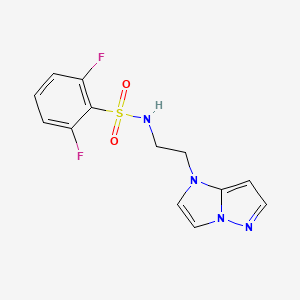 N-(2-(1H-imidazo[1,2-b]pyrazol-1-yl)ethyl)-2,6-difluorobenzenesulfonamide