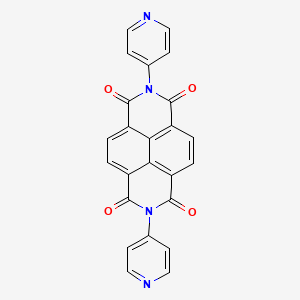 molecular formula C24H12N4O4 B2797470 2,7-二(吡啶-4-基)苯并[lmn][3,8]菲啶-1,3,6,8(2H,7H)-四酮 CAS No. 34151-49-0