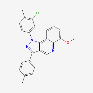 molecular formula C25H20ClN3O B2797484 1-(3-chloro-4-methylphenyl)-6-methoxy-3-(4-methylphenyl)-1H-pyrazolo[4,3-c]quinoline CAS No. 932464-13-6