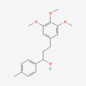 molecular formula C19H24O4 B2797494 1-(4-甲基苯基)-3-(3,4,5-三甲氧基苯基)丙醇 CAS No. 860788-96-1