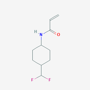 molecular formula C10H15F2NO B2797506 N-[4-(Difluoromethyl)cyclohexyl]prop-2-enamide CAS No. 2224205-76-7