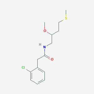 2-(2-chlorophenyl)-N-[2-methoxy-4-(methylsulfanyl)butyl]acetamide