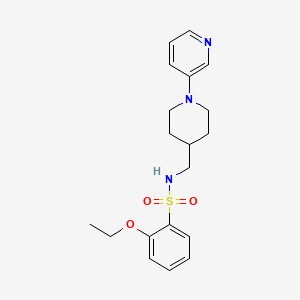 molecular formula C19H25N3O3S B2797517 2-乙氧基-N-((1-(吡啶-3-基)哌啶-4-基)甲基)苯磺酰胺 CAS No. 2034379-13-8