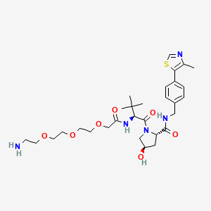 molecular formula C30H45N5O7S B2797536 (S,R,S)-Ahpc-peg3-NH2 CAS No. 2010159-56-3