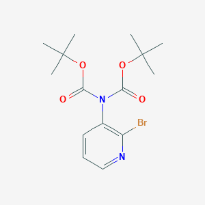 molecular formula C15H21BrN2O4 B2797583 tert-Butyl N-(2-bromopyridin-3-yl)-N-[(tert-butoxy)carbonyl]carbamate CAS No. 1562233-04-8