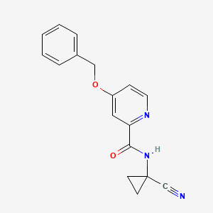 4-(benzyloxy)-N-(1-cyanocyclopropyl)pyridine-2-carboxamide