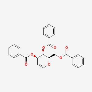 molecular formula C27H22O7 B2797639 3,4,6-Tri-o-benzoyl-d-glucal CAS No. 13322-90-2