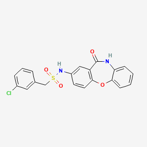 1-(3-chlorophenyl)-N-(11-oxo-10,11-dihydrodibenzo[b,f][1,4]oxazepin-2-yl)methanesulfonamide