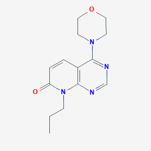 molecular formula C14H18N4O2 B2797649 4-morpholino-8-propylpyrido[2,3-d]pyrimidin-7(8H)-one CAS No. 2034572-07-9