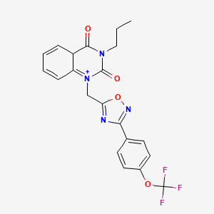 3-Propyl-1-({3-[4-(trifluoromethoxy)phenyl]-1,2,4-oxadiazol-5-yl}methyl)-1,2,3,4-tetrahydroquinazoline-2,4-dione