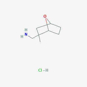 {2-Methyl-7-oxabicyclo[2.2.1]heptan-2-yl}methanamine hydrochloride