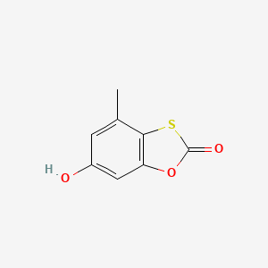 molecular formula C8H6O3S B2797683 6-hydroxy-4-methyl-2H-1,3-benzoxathiol-2-one CAS No. 154268-42-5
