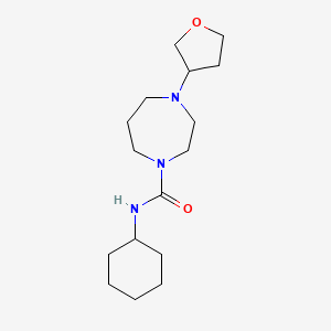 N-cyclohexyl-4-(tetrahydrofuran-3-yl)-1,4-diazepane-1-carboxamide