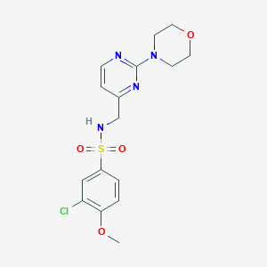 3-chloro-4-methoxy-N-((2-morpholinopyrimidin-4-yl)methyl)benzenesulfonamide