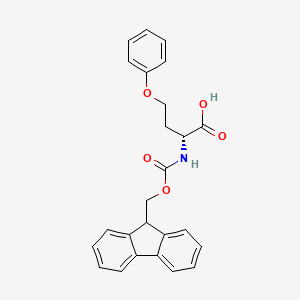 (2R)-2-(9H-Fluoren-9-ylmethoxycarbonylamino)-4-phenoxybutanoic acid