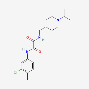 N1-(3-chloro-4-methylphenyl)-N2-((1-isopropylpiperidin-4-yl)methyl)oxalamide