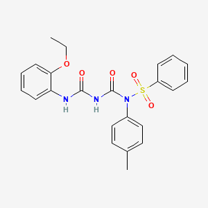 N-(((2-ethoxyphenyl)carbamoyl)carbamoyl)-N-(p-tolyl)benzenesulfonamide