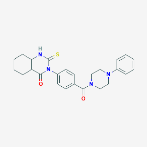 3-[4-(4-Phenylpiperazine-1-carbonyl)phenyl]-2-sulfanylidene-1,2,3,4-tetrahydroquinazolin-4-one