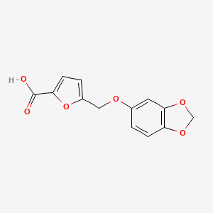 5-((Benzo[d][1,3]dioxol-5-yloxy)methyl)furan-2-carboxylic acid