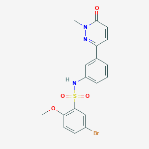 5-bromo-2-methoxy-N-(3-(1-methyl-6-oxo-1,6-dihydropyridazin-3-yl)phenyl)benzenesulfonamide