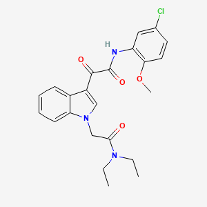 B2797732 N-(5-chloro-2-methoxyphenyl)-2-(1-(2-(diethylamino)-2-oxoethyl)-1H-indol-3-yl)-2-oxoacetamide CAS No. 893983-98-7