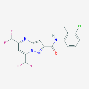 N-(3-chloro-2-methylphenyl)-5,7-bis(difluoromethyl)pyrazolo[1,5-a]pyrimidine-2-carboxamide