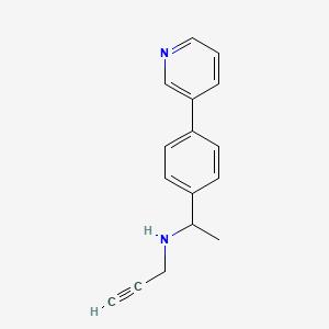 molecular formula C16H16N2 B2797752 (Prop-2-yn-1-yl)({1-[4-(pyridin-3-yl)phenyl]ethyl})amine CAS No. 1797215-30-5