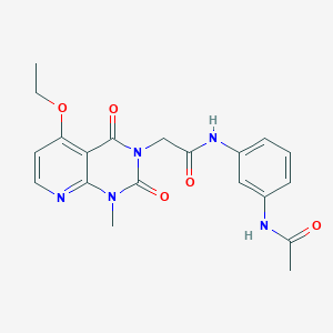 N-(3-acetamidophenyl)-2-(5-ethoxy-1-methyl-2,4-dioxo-1,2-dihydropyrido[2,3-d]pyrimidin-3(4H)-yl)acetamide